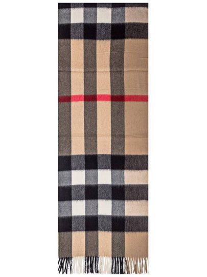 Classic Check Cashmere Muffler Beige - BURBERRY - BALAAN 2