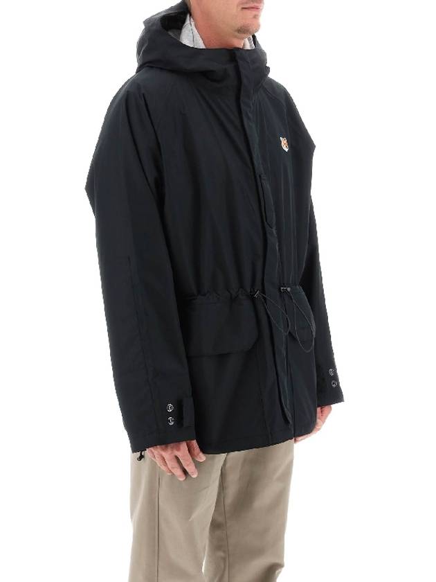 Maison Kitsune x Barbour Logo Patch Reversible Hooded Jacket - MAISON KITSUNE - BALAAN 5