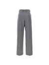 Flannel Straight Pants Grey - FABIANA FILIPPI - BALAAN 3