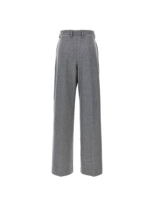 Flannel Straight Pants Grey - FABIANA FILIPPI - BALAAN 3