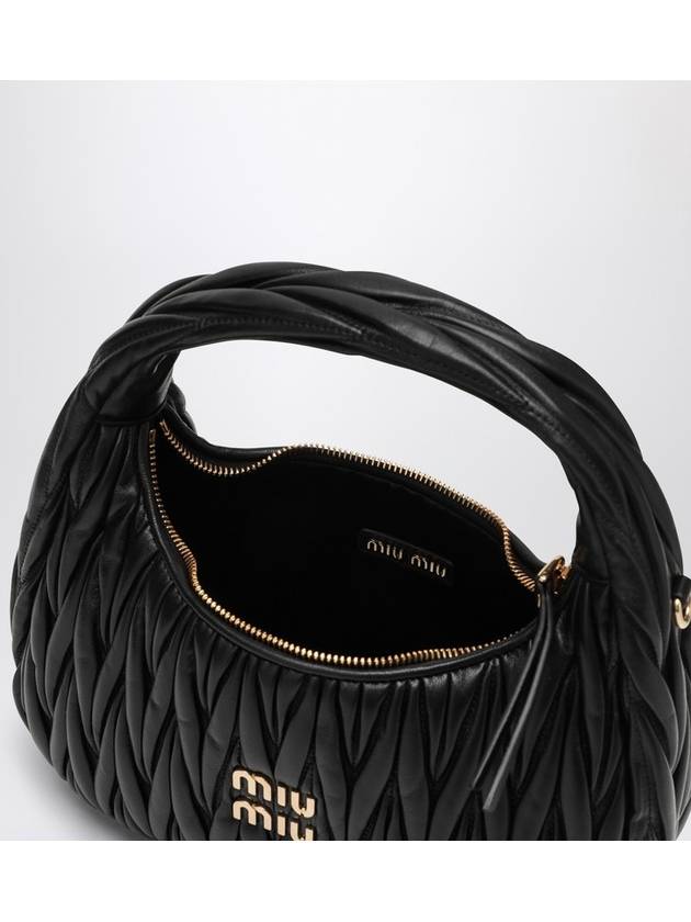 Wander Materasse Nappa Leather Shoulder Bag Black - MIU MIU - BALAAN 5