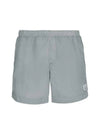 Men's Chrome Logo Patch Swim Shorts Griffin Grey - CP COMPANY - BALAAN 1