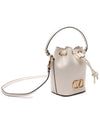 V Logo Signature Bucket Bag White - VALENTINO - BALAAN 4