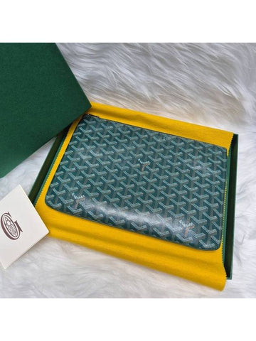 Sena Clutch Bag MM Special Green - GOYARD - BALAAN 1