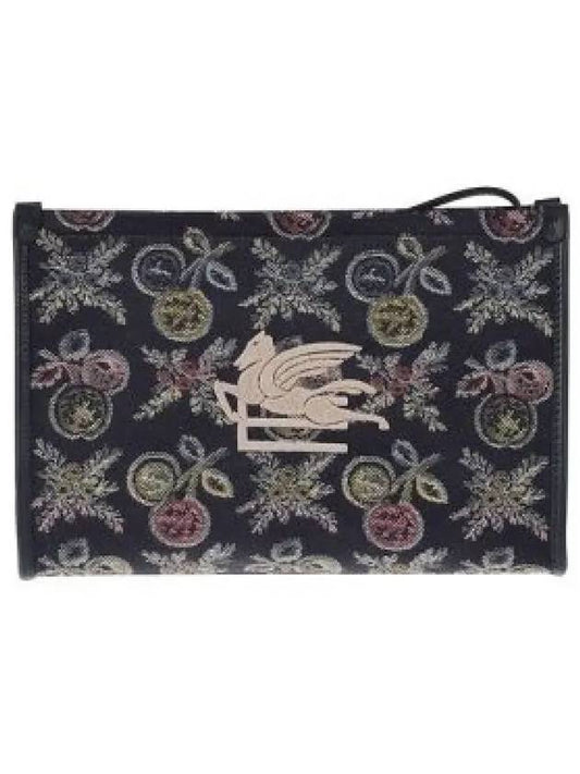 Large Jacquard Clutch Bag Navy - ETRO - BALAAN 2