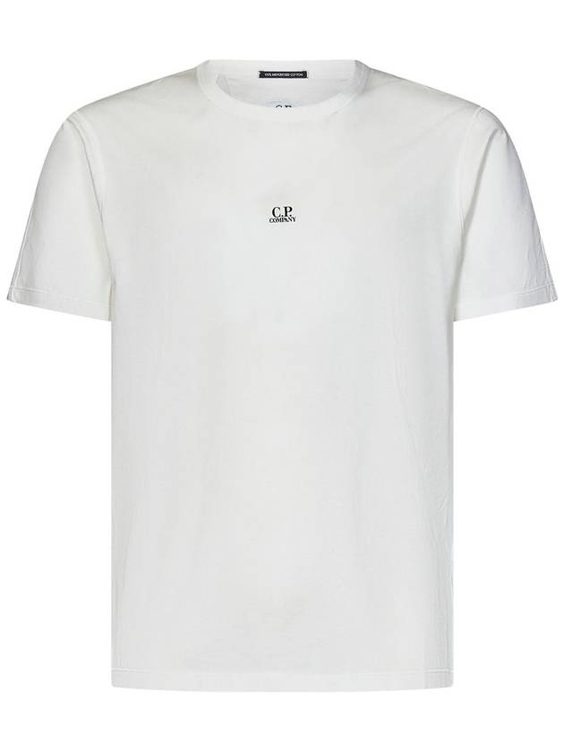 70/2 Mercerized Jersey Logo Short Sleeve T-Shirt White - CP COMPANY - BALAAN 2