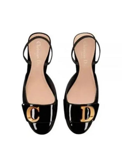 C'est Patent Calfskin Slingback Pumps Black - DIOR - BALAAN 2