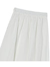 SHIRRING FLARE COTTON LONG SKIRTWHITE - THE GREEN LAB - BALAAN 10