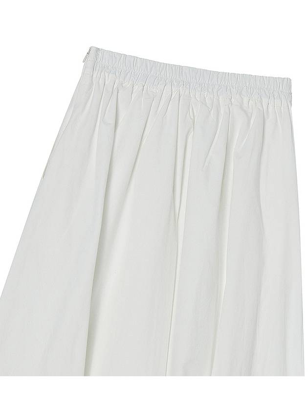 SHIRRING FLARE COTTON LONG SKIRTWHITE - THE GREEN LAB - BALAAN 10