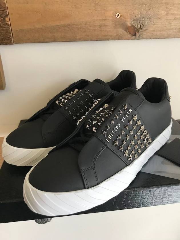 star studded low-top sneakers black - PHILIPP PLEIN - BALAAN 11