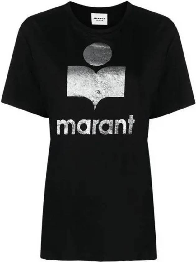 24SS TS0001FB A1N10E Etoile ZEWEL logo linen short sleeve 1006749 - ISABEL MARANT - BALAAN 1