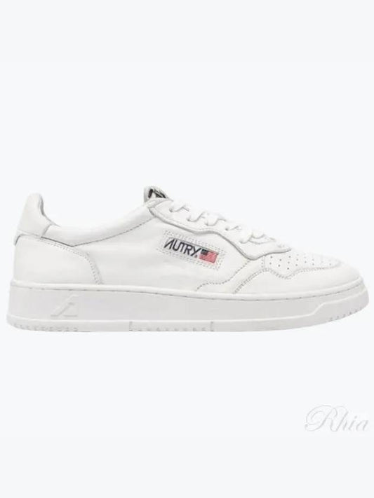 Medalist Logo Patch Low Top Sneakers White - AUTRY - BALAAN 2