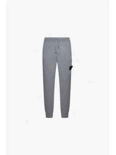 Compass Patch Cotton Jersey Track Pants Grey - STONE ISLAND - BALAAN 2