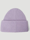 Small Face Logo Beanie Purple Melange - ACNE STUDIOS - BALAAN 7