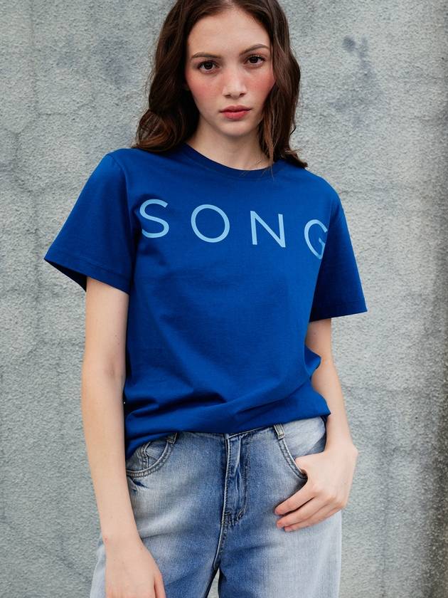 Love Song Half_Sleeve T shirt_Blue - SORRY TOO MUCH LOVE - BALAAN 4