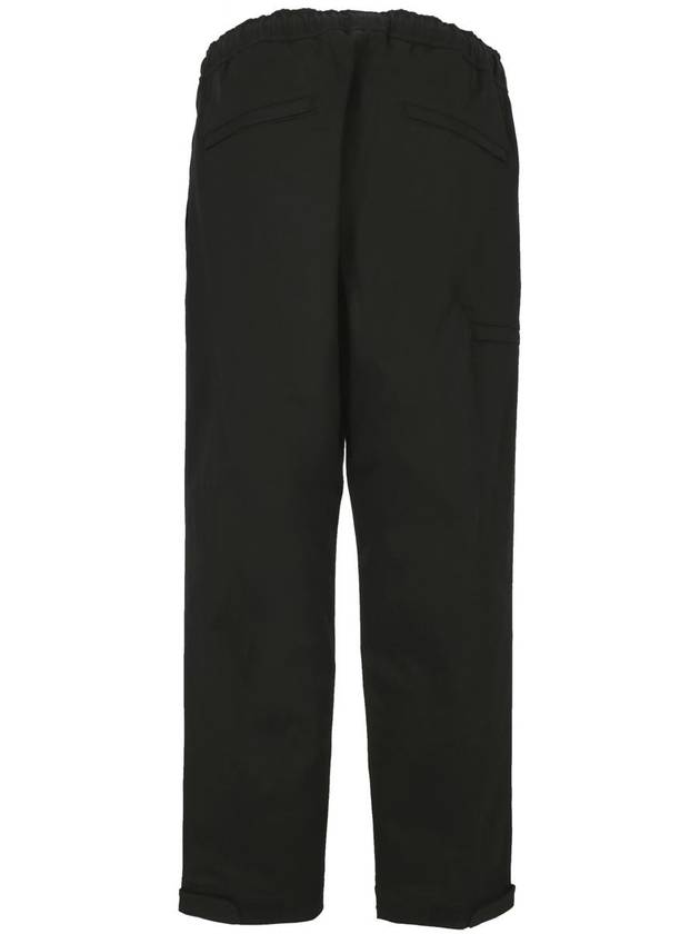 Logo Embroidered Straight Pants Black - MONCLER - BALAAN 4