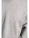 Embroidered Heart Logo Sweatshirt Grey - AMI - BALAAN 5