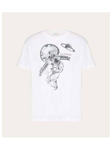 Men's printed short sleeve tshirt VMG05D6150BO - VALENTINO - BALAAN 1