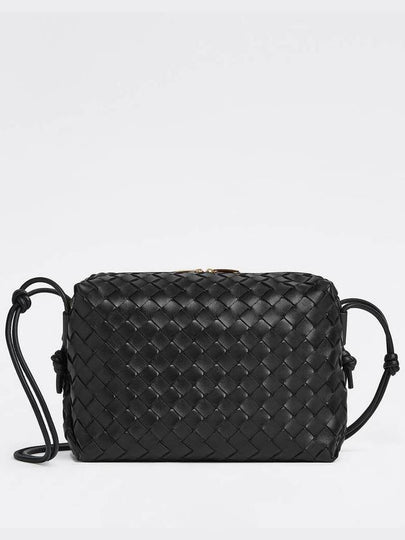 Intrecciato Loop Cross Bag Black - BOTTEGA VENETA - BALAAN 2