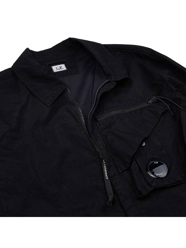 Tylon P Lens Overshirt Zip Up Jacket Black - CP COMPANY - BALAAN 8