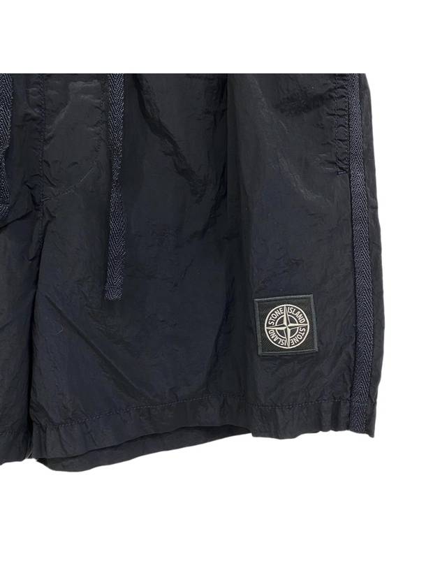 Logo Patch Swim Shorts Black - STONE ISLAND - BALAAN 3