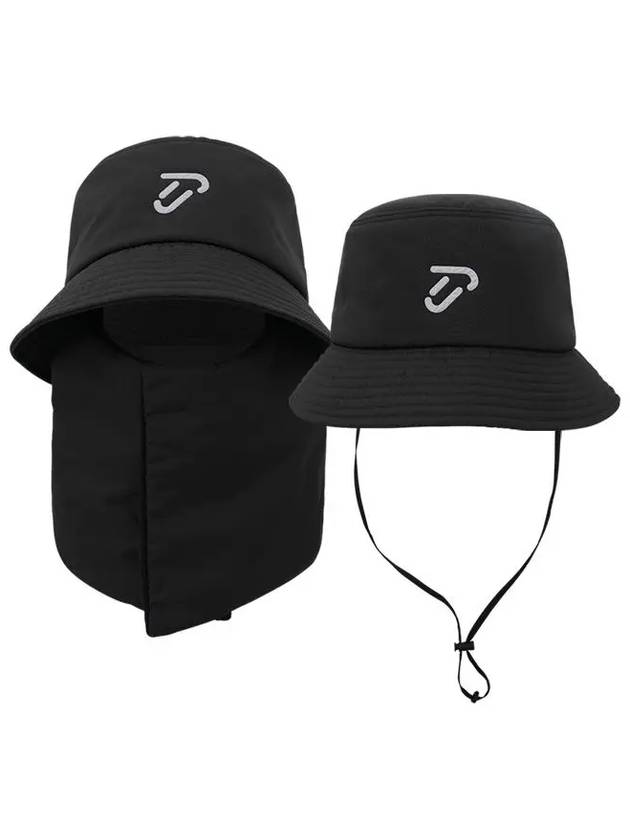 Two way neck warmer padded bucket hat IPU4WCP164 BK - IJP DESIGN - BALAAN 3