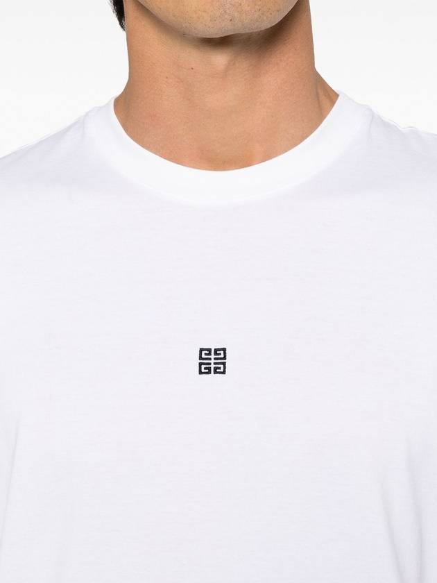 4G Logo Cotton Short Sleeve T-shirt White - GIVENCHY - BALAAN 6