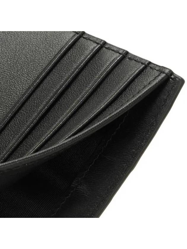 Ribbon Logo Bifold Half Wallet Black - BALLY - BALAAN 9