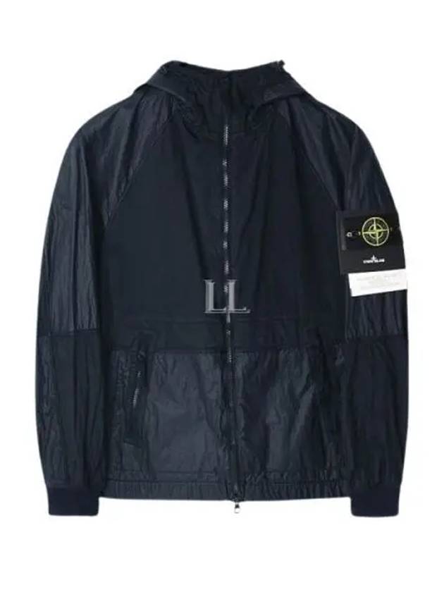 Nylon Metal Windbreaker Navy - STONE ISLAND - BALAAN 2