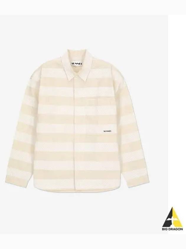 Oversized Shirt White Stripe MRTWMSHR024COT0467631 - SUNNEI - BALAAN 2