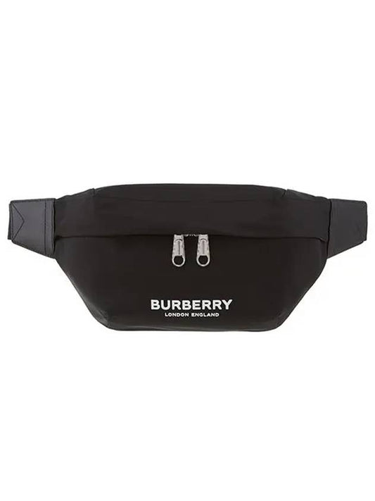 Logo Print Nylon Sonny Bum Belt Bag Black - BURBERRY - BALAAN 2