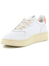 Men's Medalist Low Top Sneakers White Orange - AUTRY - BALAAN 5