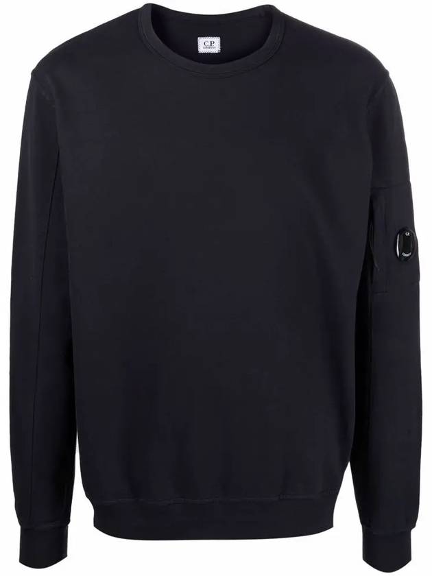 Men's Light Fleece Lens Wappen Sweatshirt Navy - CP COMPANY - BALAAN 3