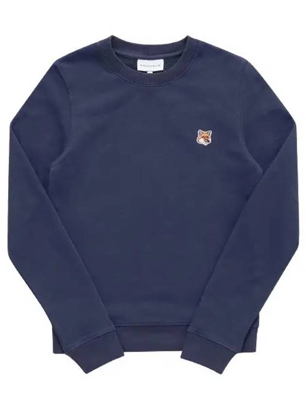 Fox Head Patch Regular Sweatshirt Ink Blue - MAISON KITSUNE - BALAAN 3