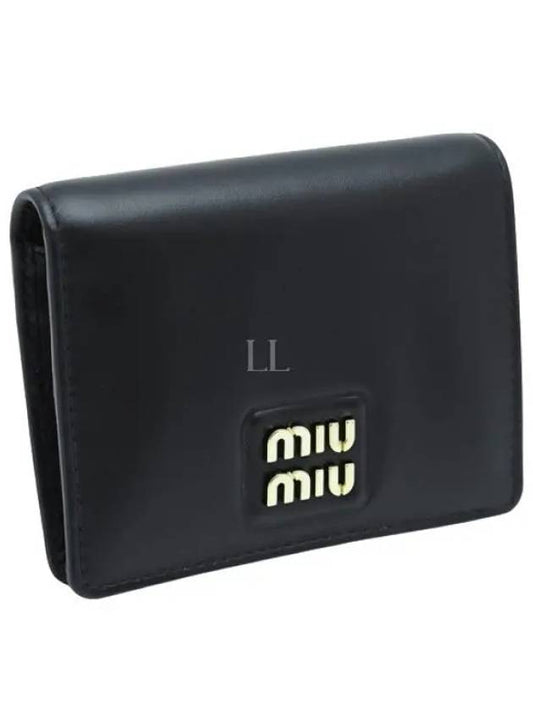 Small Leather Half Wallet Black - MIU MIU - BALAAN 2