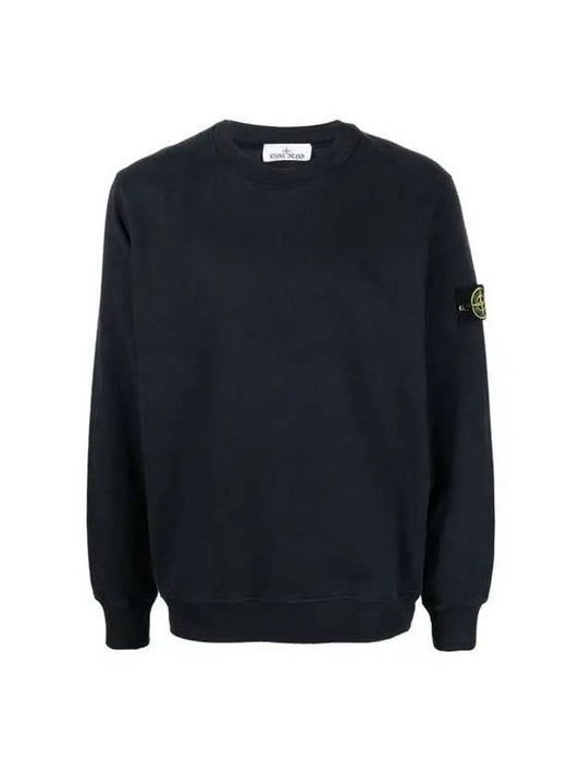 Wappen Patch Crew Neck Sweatshirt Navy - STONE ISLAND - BALAAN 2