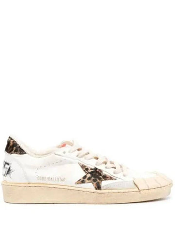 Women's Ballstar Low Top Sneakers Cream Beige - GOLDEN GOOSE - BALAAN 1