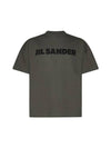 Logo Short Sleeve T-Shirt Green - JIL SANDER - BALAAN 1