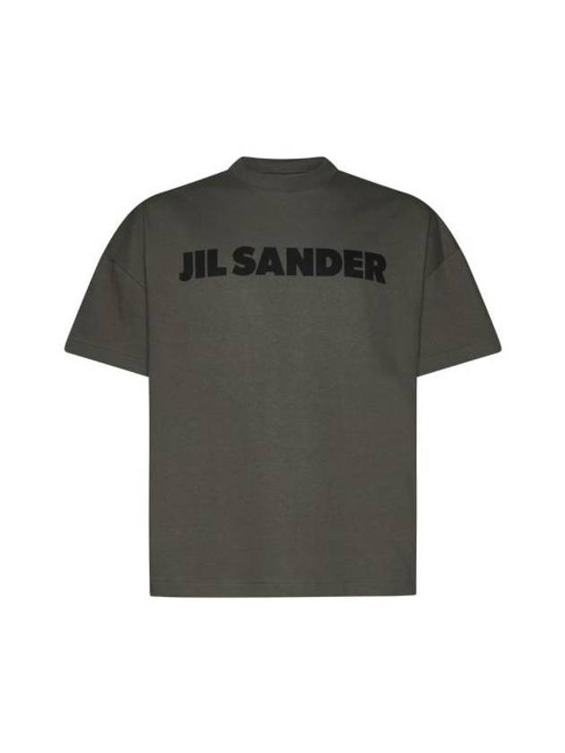 Logo Short Sleeve T-Shirt Green - JIL SANDER - BALAAN 1