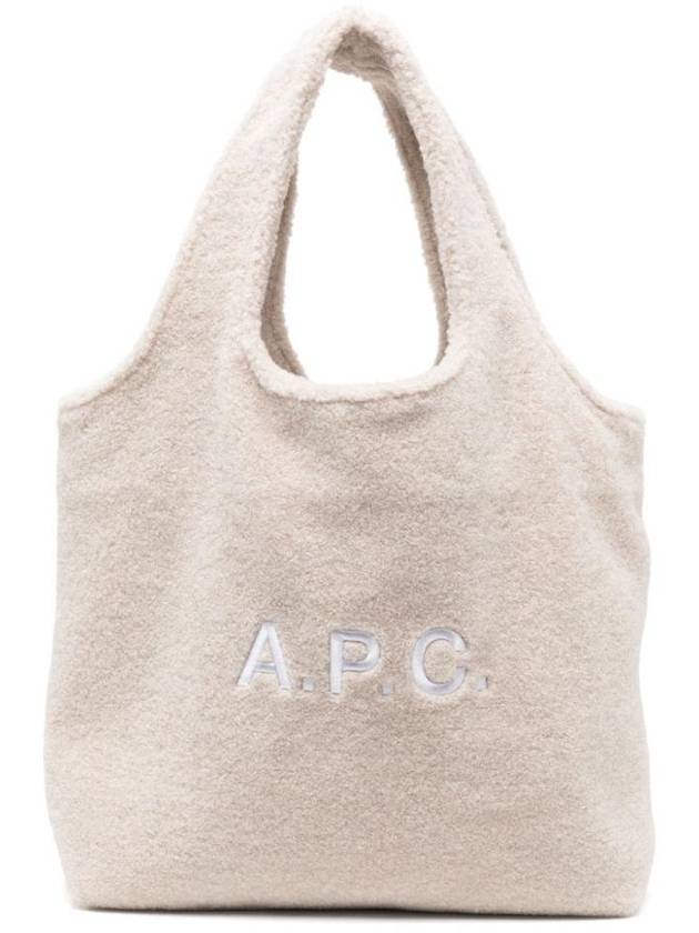 Ninon Shearling Horizontal Tote Bag Beige - A.P.C. - BALAAN 1