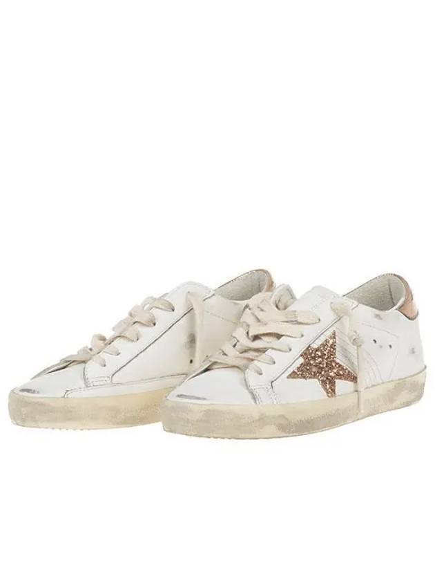 Women's Superstar Low Top Sneakers White Peach Pink Peach Pink - GOLDEN GOOSE - BALAAN 2