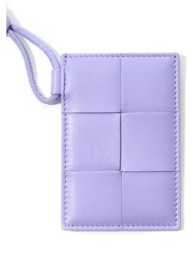 Intrecciato Strap Card Wallet Purple - BOTTEGA VENETA - BALAAN 1