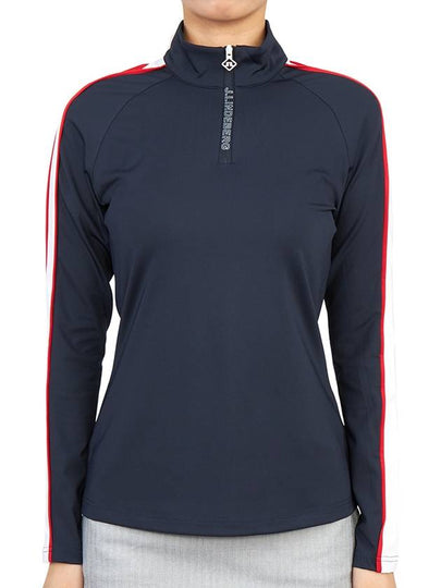 Kora Mid Layer Long Sleeve T-Shirt Navy - J.LINDEBERG - BALAAN 2