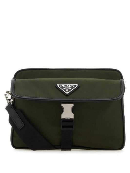 Re-Nylon Saffiano Cross Bag Green - PRADA - BALAAN 1