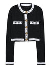 Contrast Trim Cardigan Black - BALMAIN - BALAAN 11