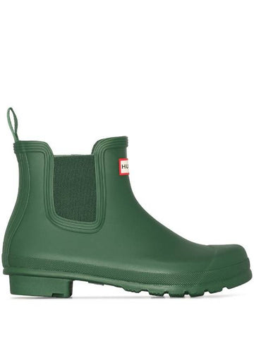 Original Short Chelsea Rain Boots Green - HUNTER - BALAAN 1