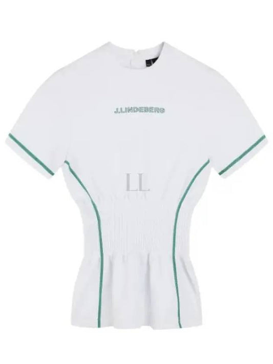 Kim short sleeve t-shirt white - J.LINDEBERG - BALAAN 2