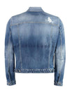 Dan Distressed Jacket Blue - DSQUARED2 - BALAAN 3