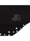 Cubic decorated beret 8621LBVCBLACK - BLACK&WHITE - BALAAN 4