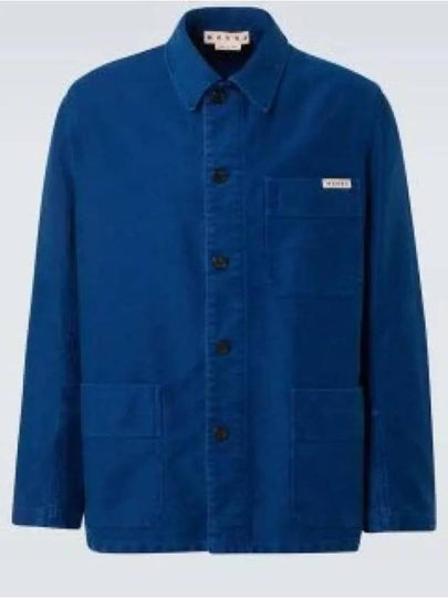 Overdyed Work Jacket Royal Blue - MARNI - BALAAN 2